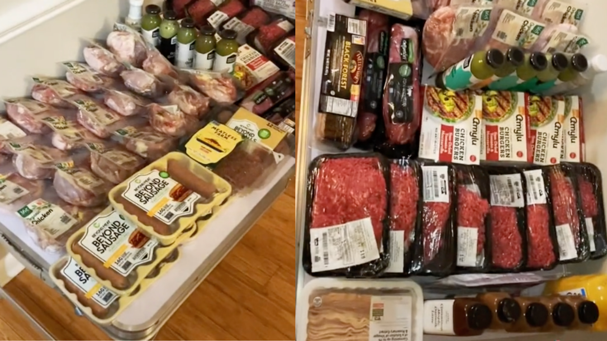 TikToker Stunned To Find An Insane Amount Of Unexpired Food In Dumpster Behind Whole Foods