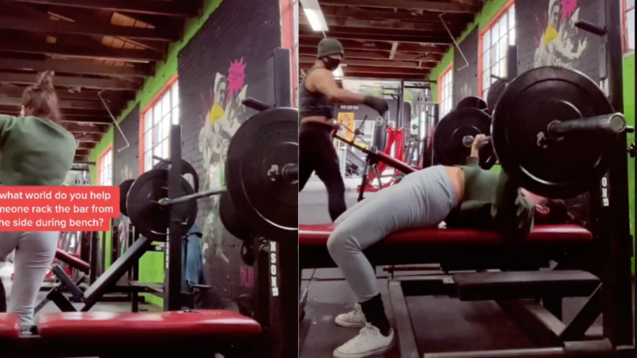 Woman Unloads On Guy At Gym After He Tries To 'Help' Her Mid-Lift Without Her Consent