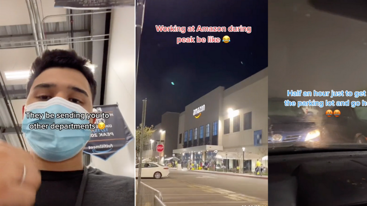 Amazon Warehouse Worker Shows What It's Like Working During Busy Holiday Season In Eye-Opening TikTok