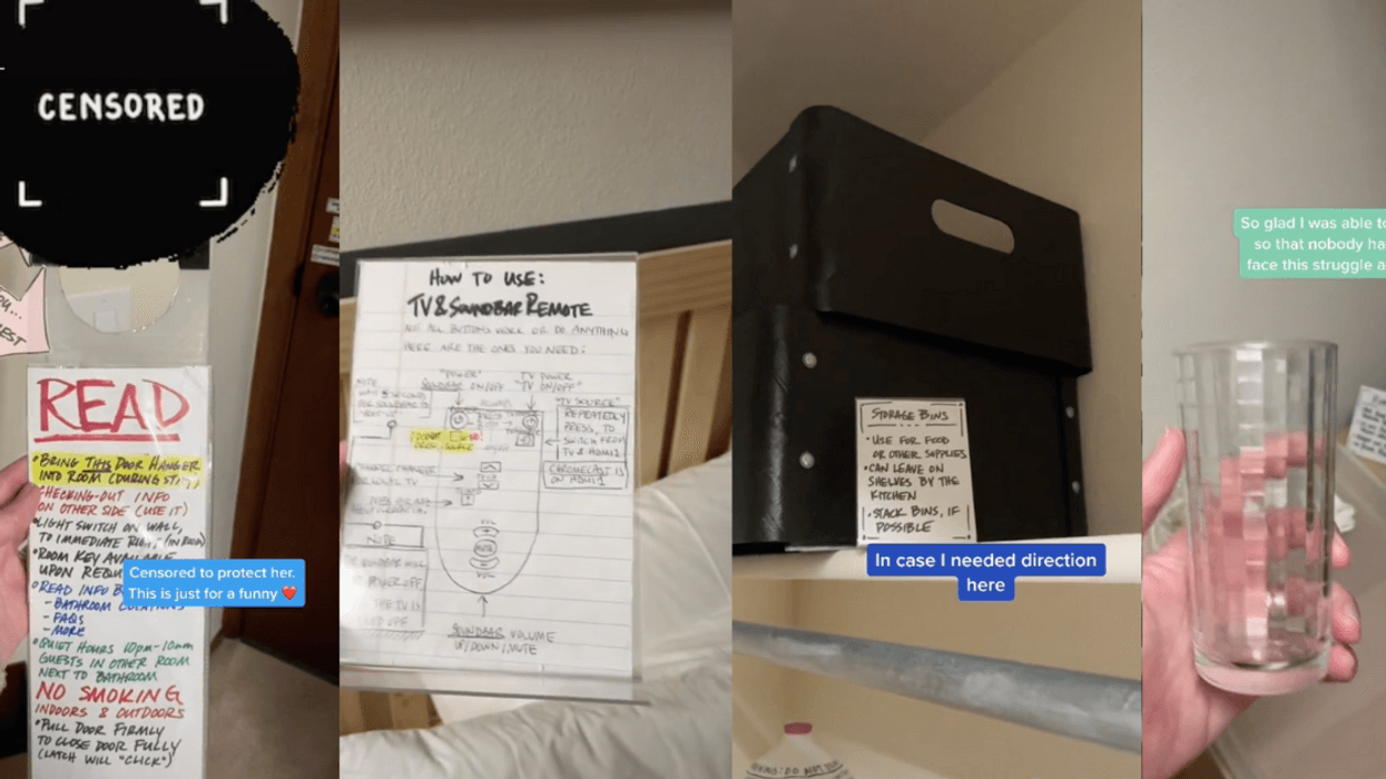 Viral Video Showing 'Controlling' Airbnb Host's Over-The-Top Instructions Has TikTok Cringing