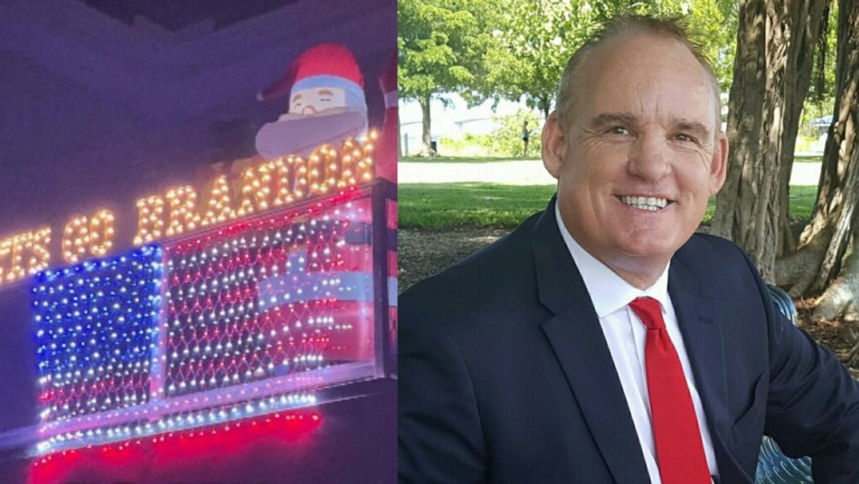 GOP Candidate Changes 'Let's Go Brandon' Christmas Light Display After HOA Threatens Fines—But His New One Is No Better