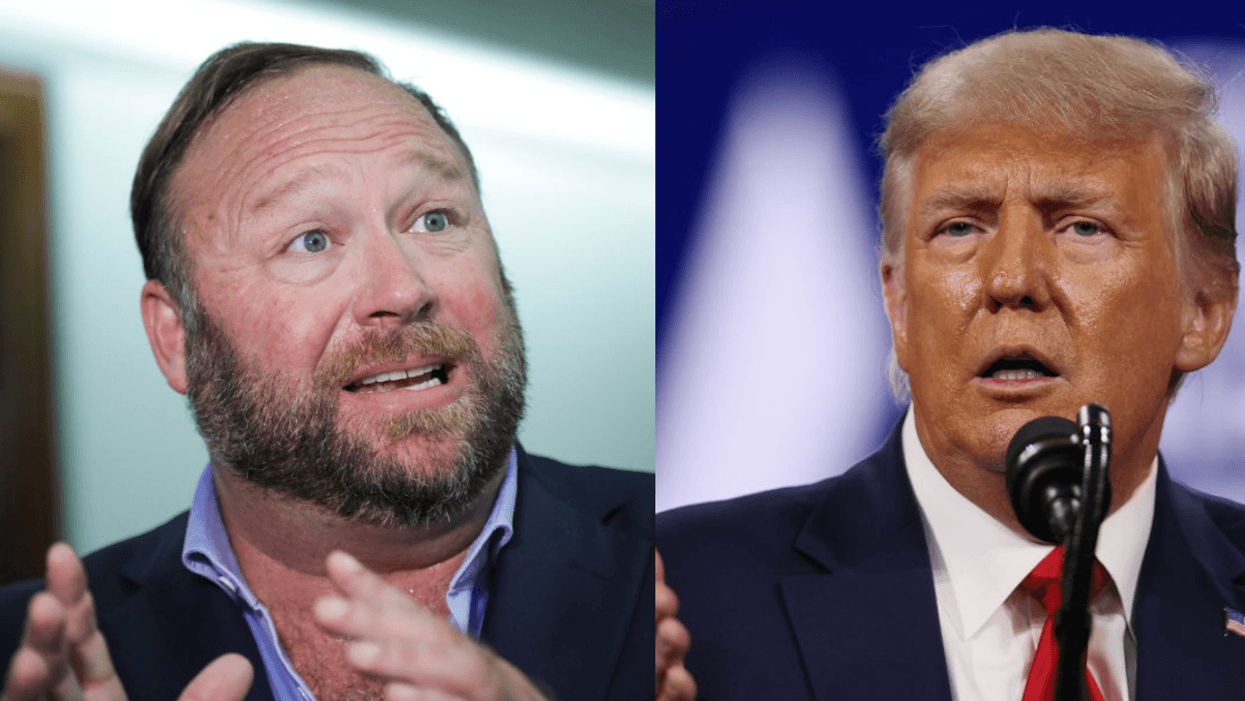 Alex Jones Ups His Beef With Trump By Threatening To 'Dish All The Dirt' On Him For Touting Vaccines