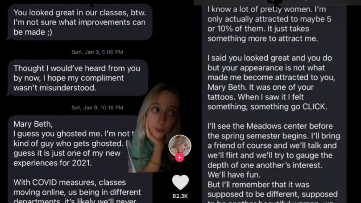TikToker Weirded Out By 'Real Poet' Classmate's Increasingly Unhinged Messages To Her
