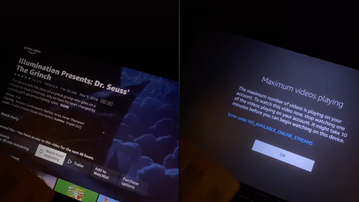 Moviegoers Stunned After Theater Tries To Use Amazon Prime To Stream 'The Grinch'—And Awkwardly Fails