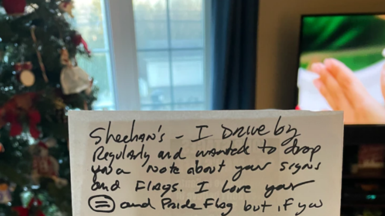 Lesbian Moms Receive Angry Christmas Letter From Neighbor Who Doesn't Like Their Pride Flags