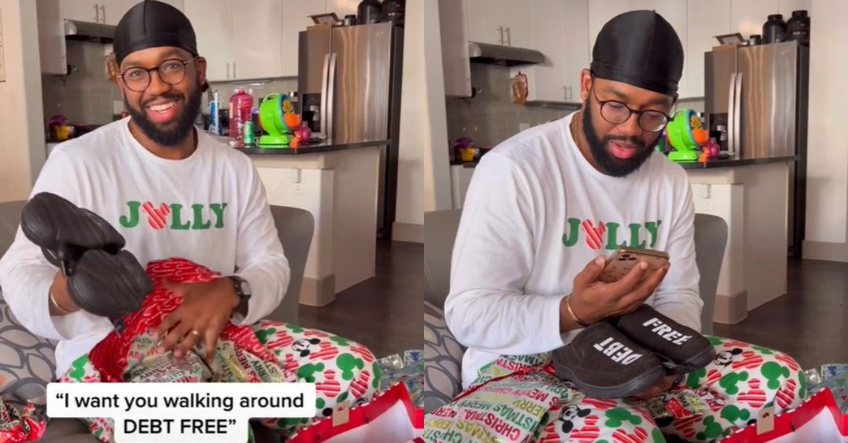 Guy Gets Choked Up After Wife Surprises Him For Christmas By Paying Off All His Student Loans