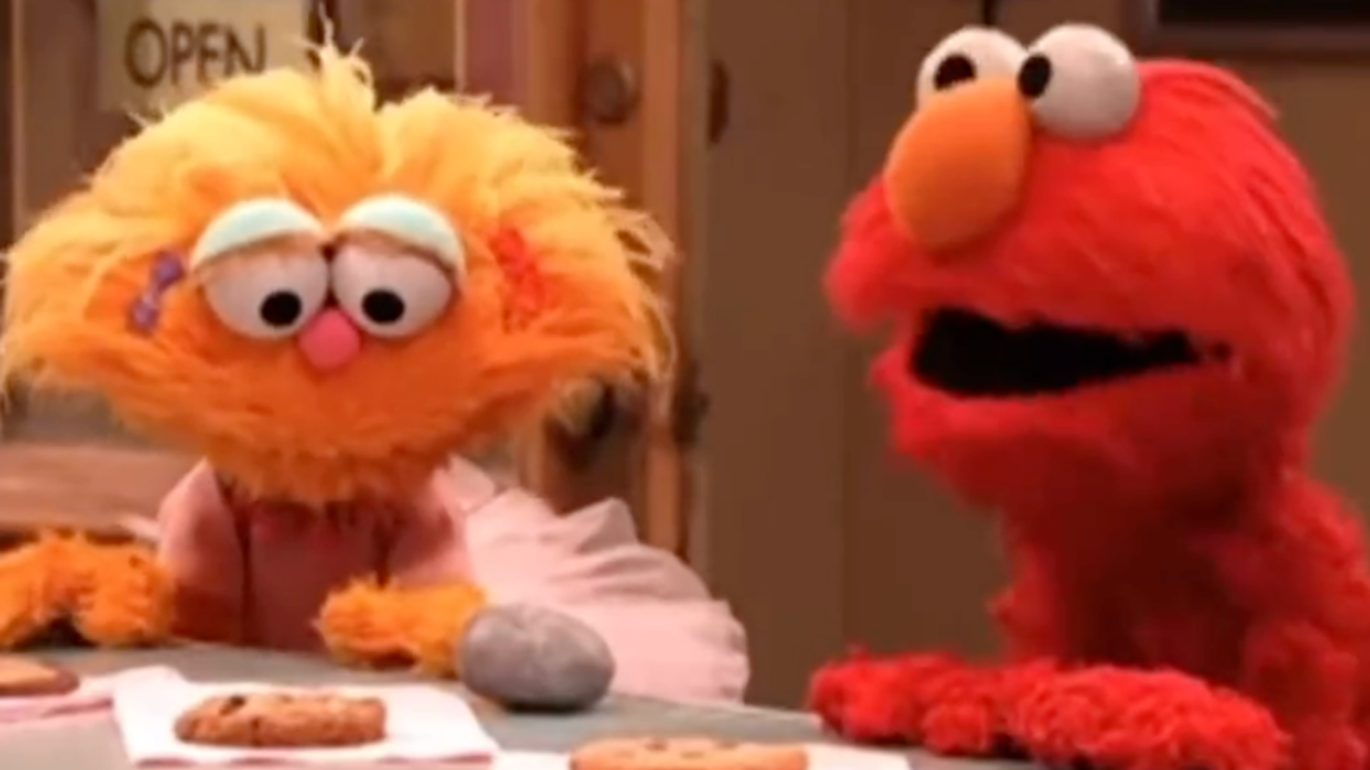 Elmo Hilariously Weighs In After The Internet Discovers His Epic Feud With A Pet Rock On 'Sesame Street'