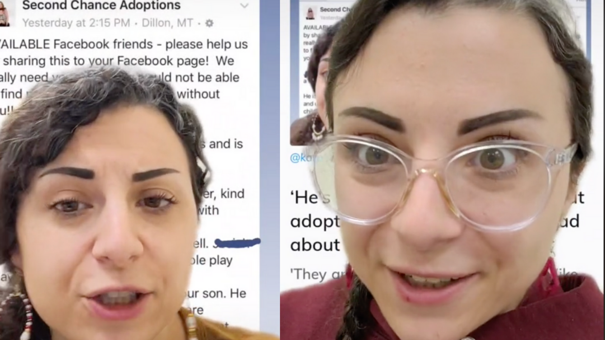 TikToker Rips Adoption Agency Over Tone-Deaf Wording In Ad Attempting To 'Rehome' A Child