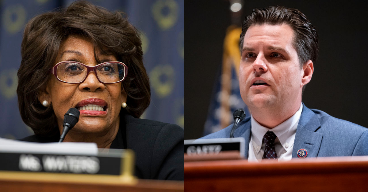 Maxine Waters Says Matt Gaetz Should 'Shut Up' After He Boasted About Being 'Proud' Of Jan. 6