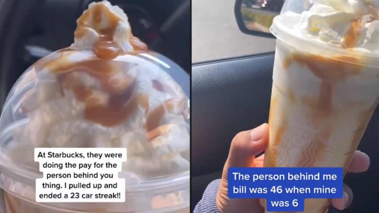 Starbucks Customer Balks After He's Expected To Pay Pricey Bill For Car Behind Him To Continue 'Pay It Forward' Streak