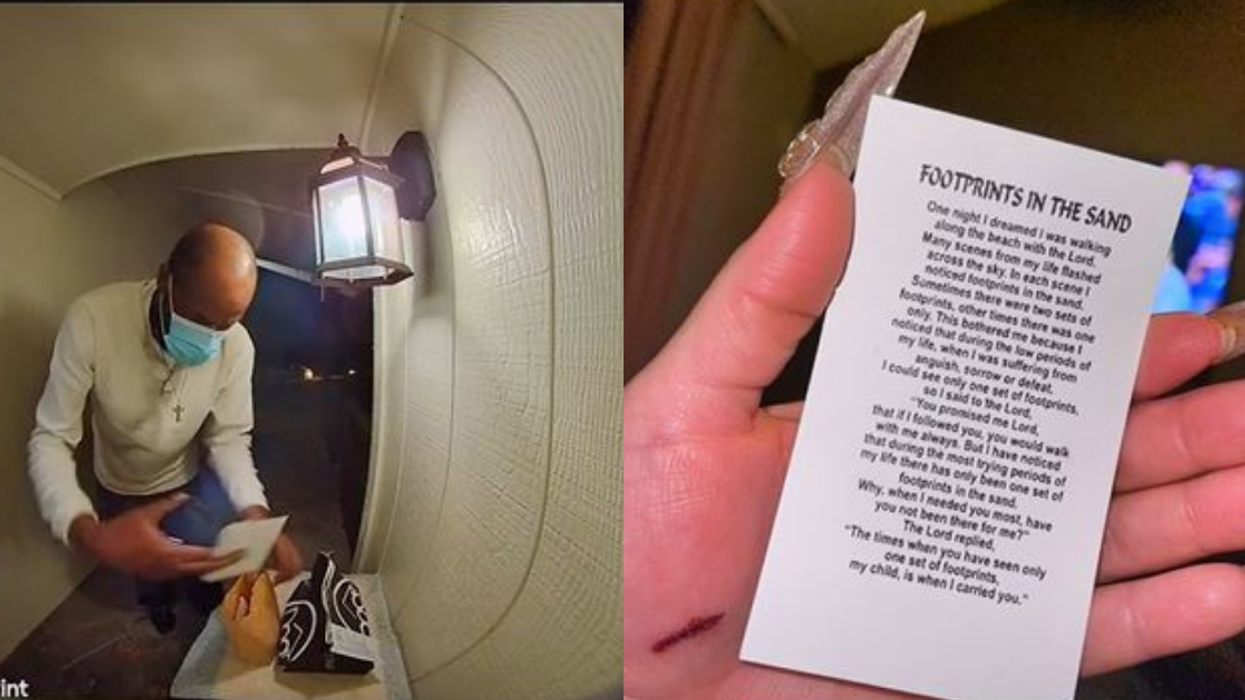 Woman Tracks Down Kind UberEats Driver Who Left A Poem And Goodie Bag With Her Order