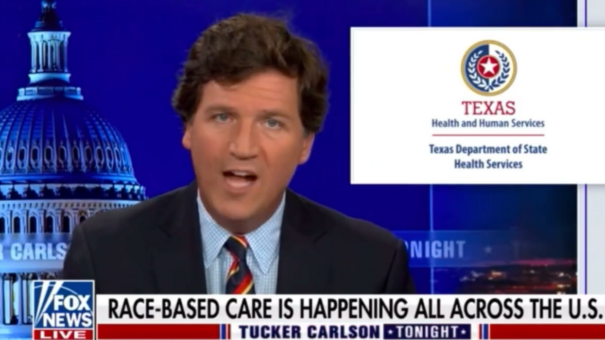 Tucker Carlson Claims White People Are Being Denied Virus Treatment Because Of Their Race