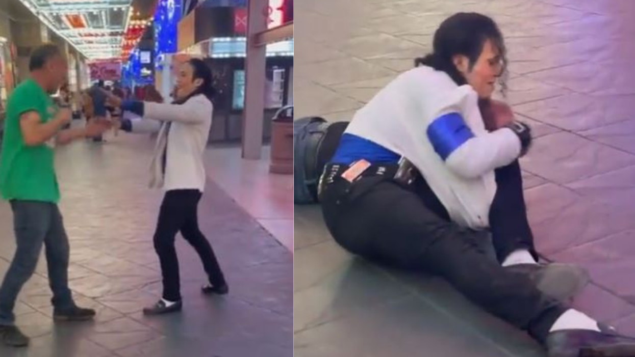 Michael Jackson Impersonator Goes Viral After Using Chokehold To Subdue Man During Street Brawl