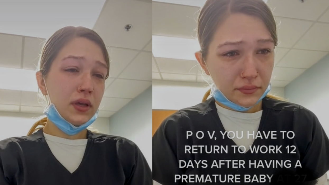 Mom Posts Tearful TikTok After Having To Return To Work 12 Days After Giving Birth To NICU Baby