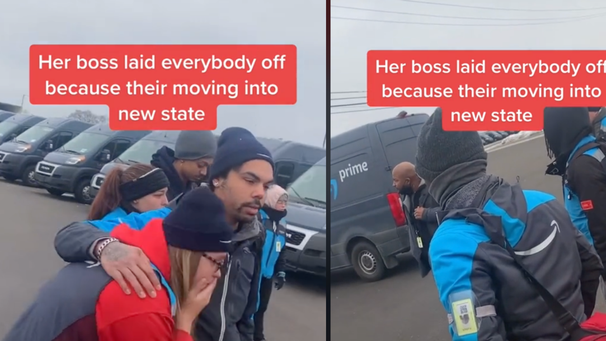 Amazon Workers Left In Tears After Boss Lays Everyone Off Because He's Moving To A New State