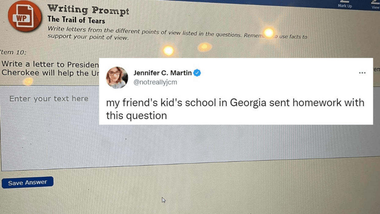 Georgia School Slammed For Having Students Write About Benefits Of 'Removing The Cherokee'