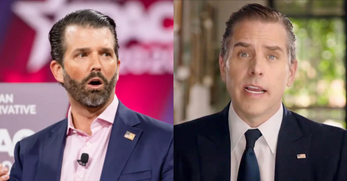 Don Jr. Just Tried To Blame Hunter Biden For Russian Aggression Toward Ukraine—And People Can't Even