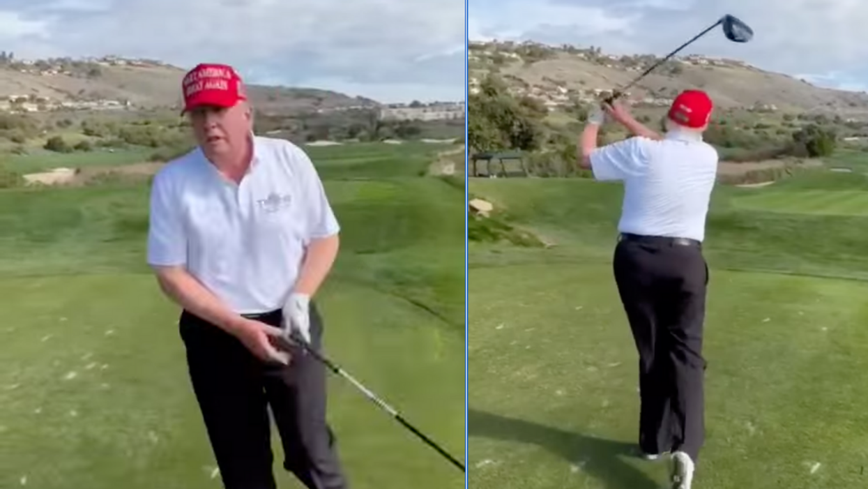 Trump Dragged After Smugly Declaring Himself The '45th And 47th' President In Golfing Video