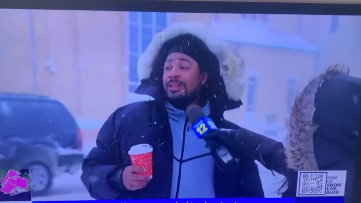 New York Man Goes Viral For His Super Chill News Interview In The Middle Of A Raging Blizzard