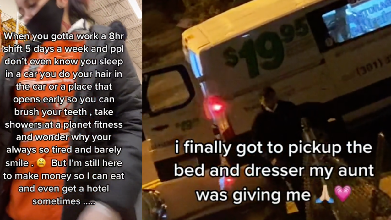 TikTok Steps Up To Support Homeless Woman Who Works A Full-Time Job After Video Goes Viral