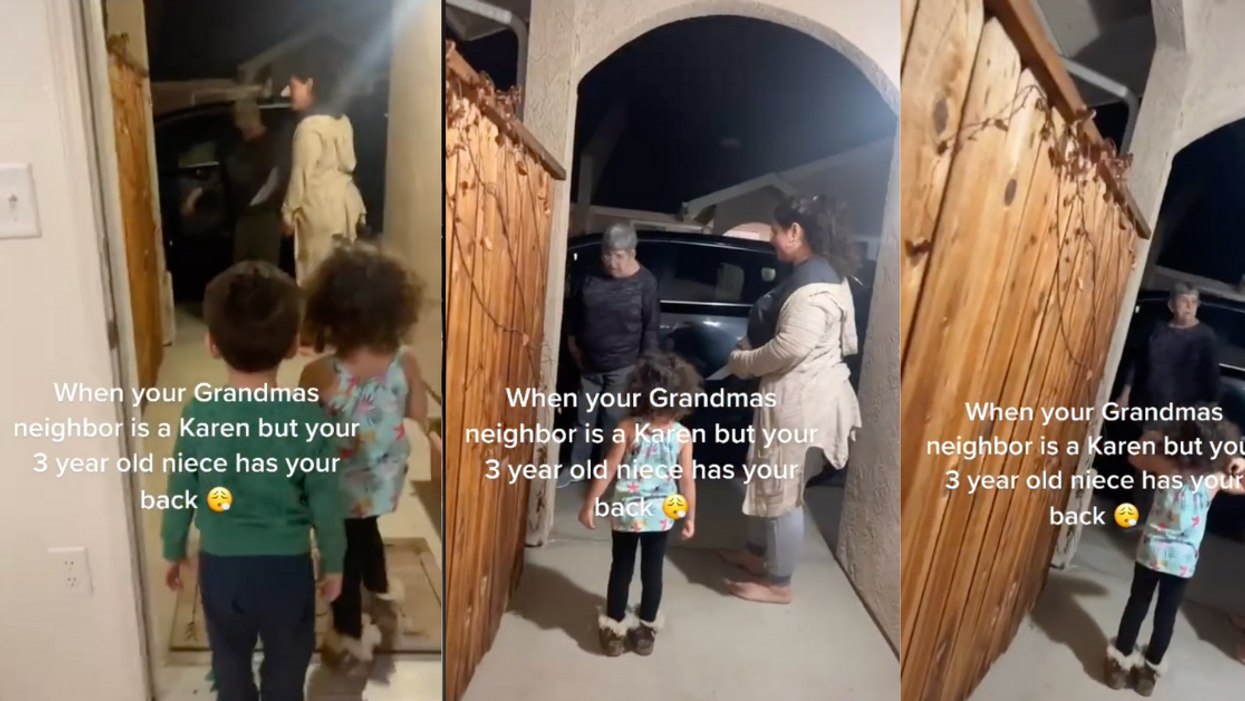 3-Year-Old Girl Jumps In To Defend Her 'Auntie' From Her Grandma's Irate Neighbor In Epic Viral Video
