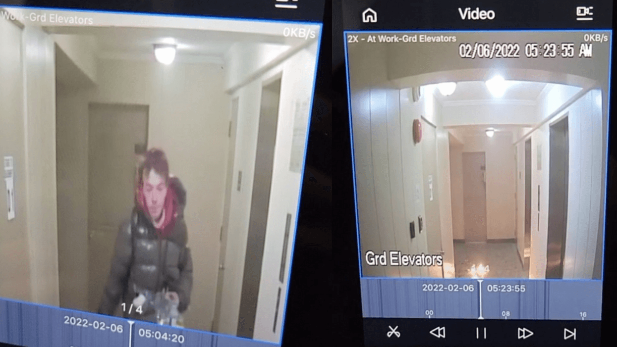 Security Camera Catches Canadian Trucker Protesters Trying To Light Apartment Building On Fire