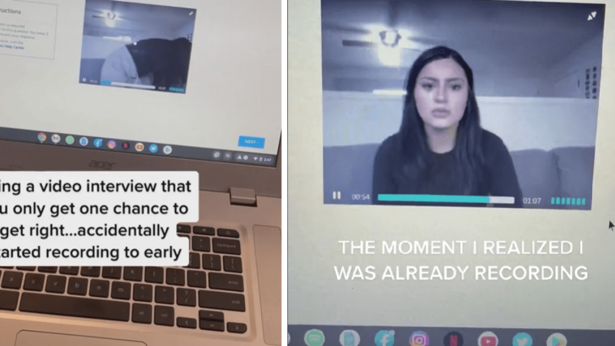 Woman Mortified After Realizing Camera Was Recording While She Mocked Company's Interview Question