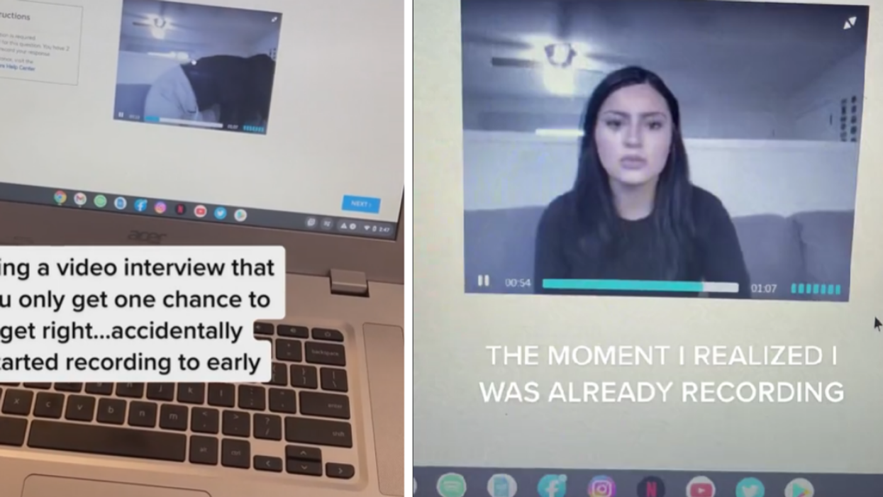 Woman Mortified After Realizing Camera Was Recording While She Mocked Company's Interview Question