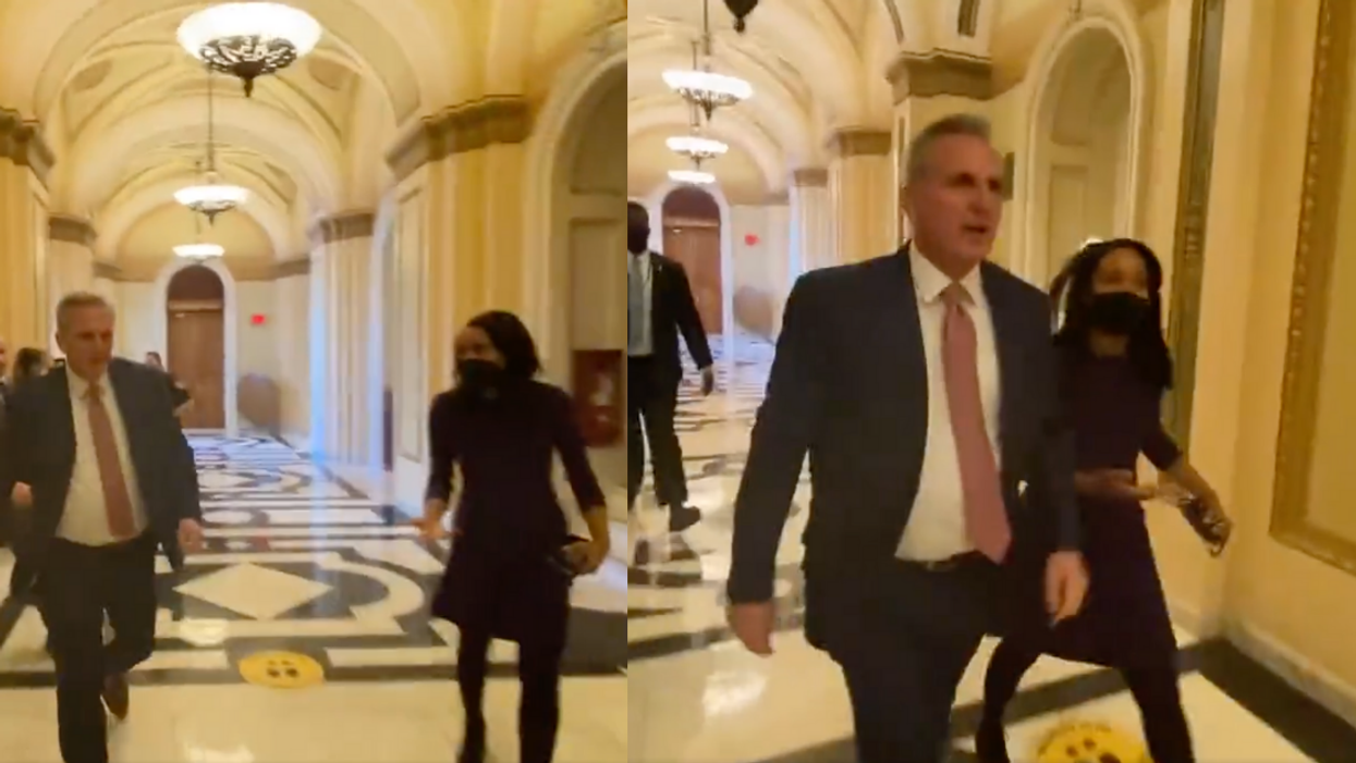 Kevin McCarthy Mocked After Video of Him Speedily Running Away From Reporter Goes Viral