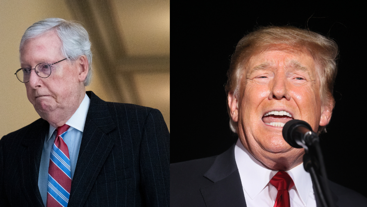 Trump Dragged for Absurd Statement Slamming McConnell for His Accurate Assessment of Jan. 6