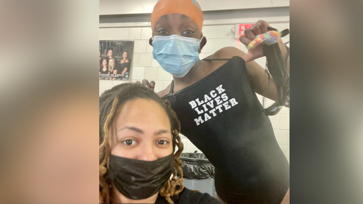 12-Year-Old Swimmer Inundated With Support After Being Disqualified For Her BLM Swimsuit