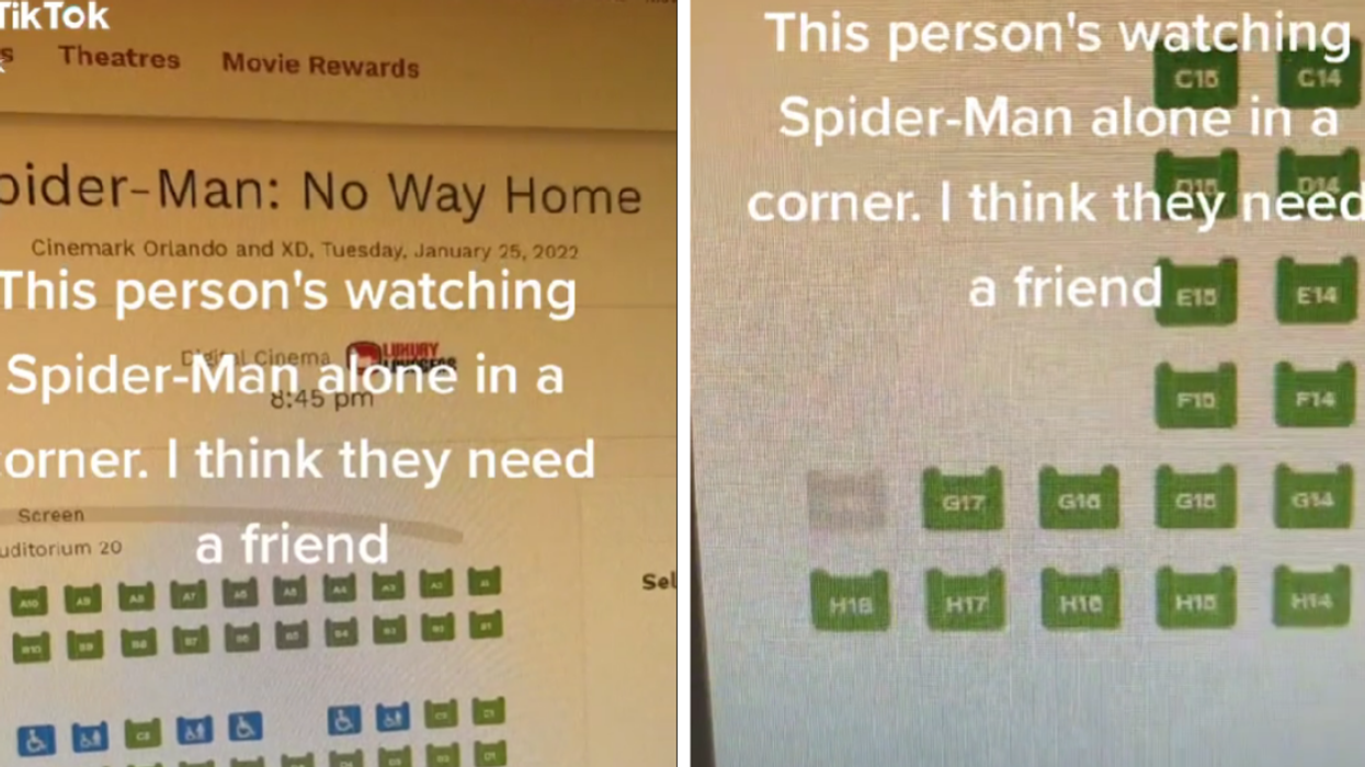 TikToker Sparks Debate After Buying Ticket Right Next To Only Other Person In Movie Theater