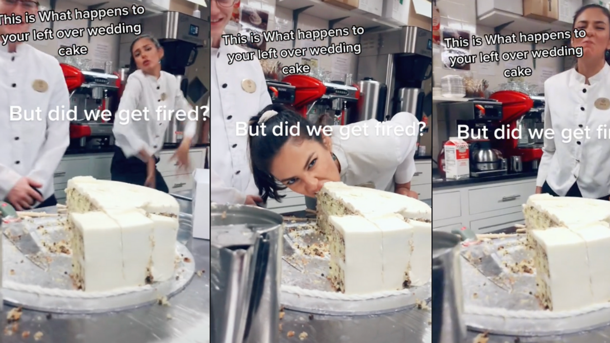 Viral Video Sparks Debate After Wedding Catering Staff Show What They Do With Leftover Cake