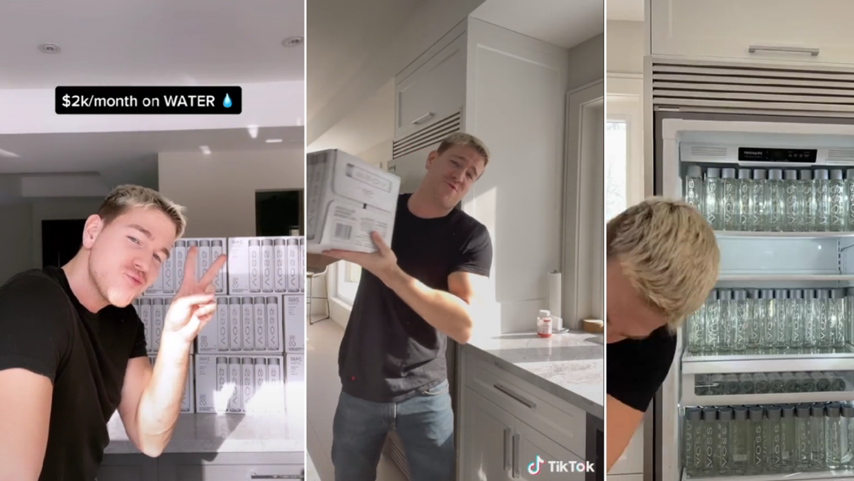 'Water Snob' Sparks Debate After Revealing He Spends $2k A Month On 'High-End' Bottled Water In Viral TikTok