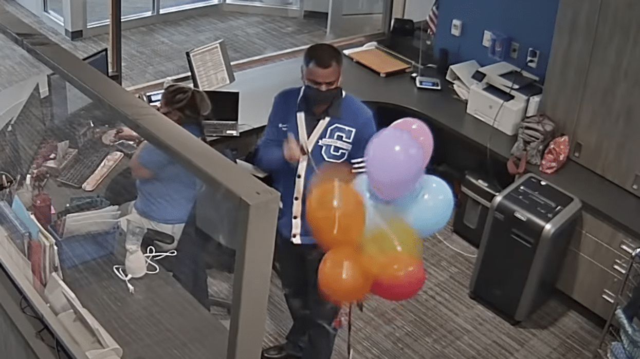 Georgia Principal Caught On Camera Popping Rainbow Balloons Sent To Support LGBTQ+ Student