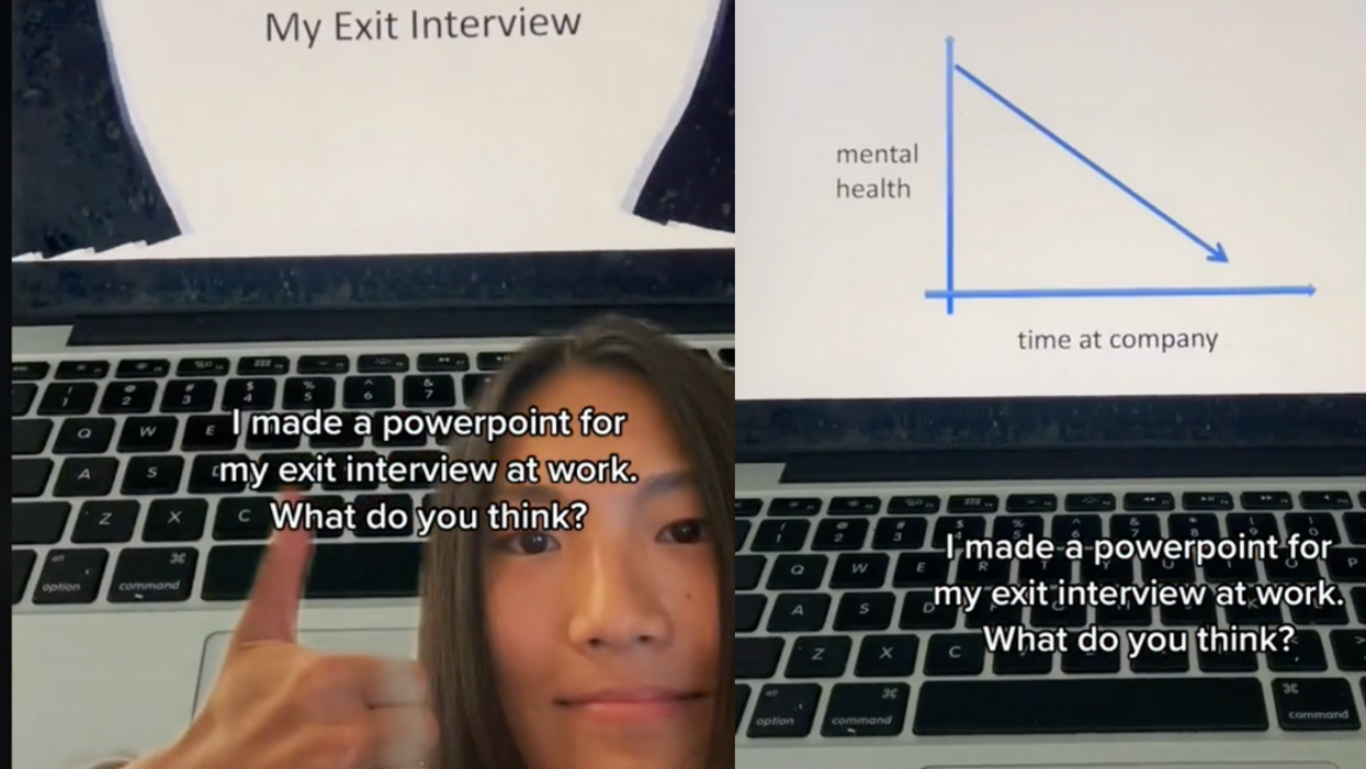 TikToker Goes Viral After Creating A Blunt PowerPoint Presentation For Her Exit Interview At Work