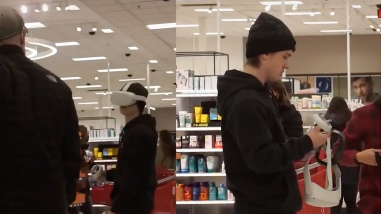 Guy Sparks Debate After Smacking VR Headset Off TikToker Who Was In Middle Of Target Aisle
