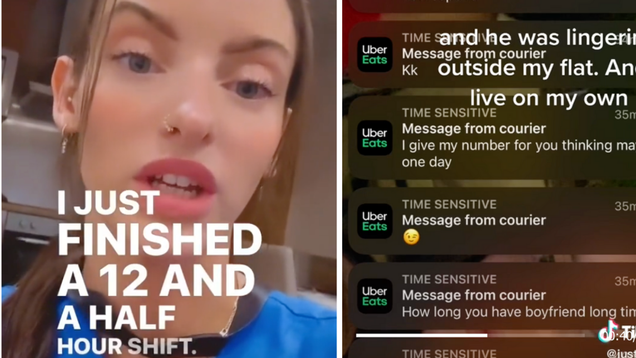 ER Nurse Stunned After Uber Eats Driver Won't Stop Harassing Her After Delivering Her Food