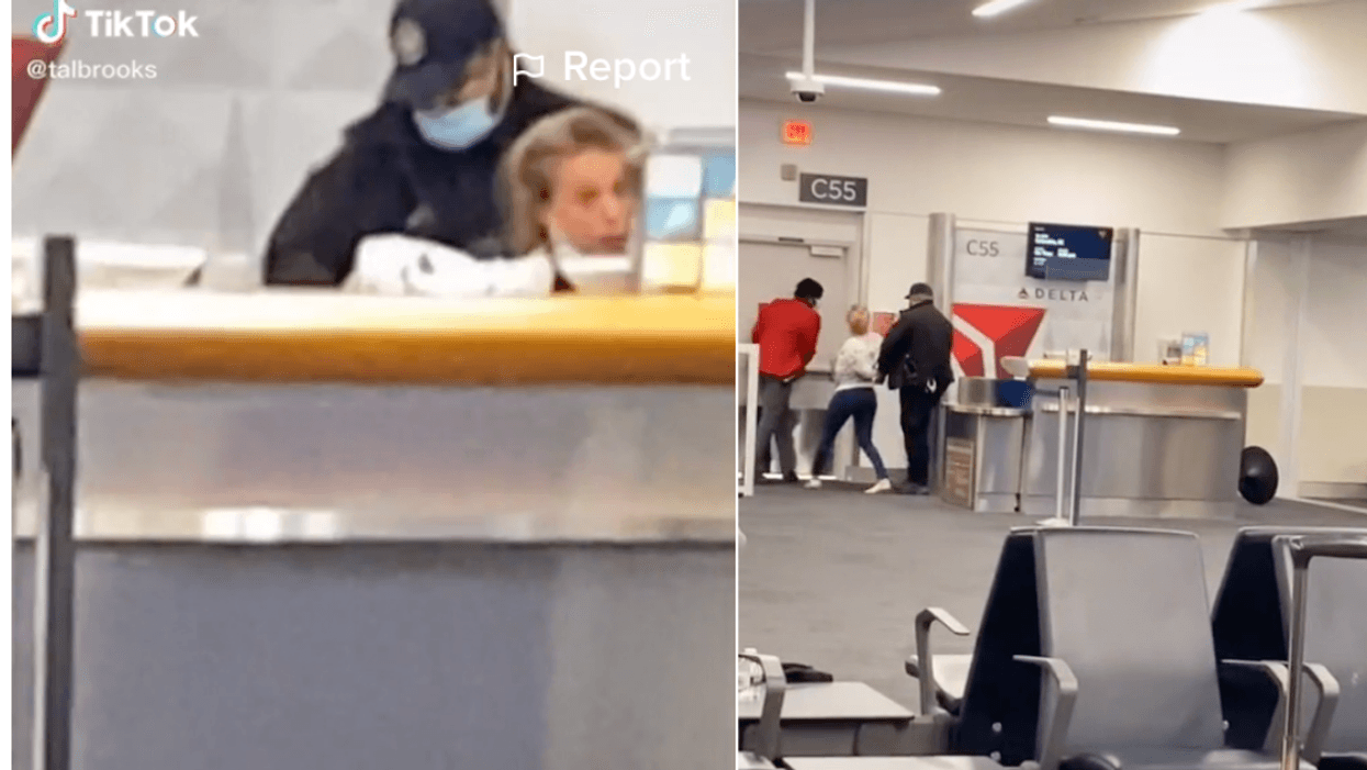 Passengers Laugh As 'Hysterical' Woman Gets Arrested At Airport Gate After Throwing Tantrum