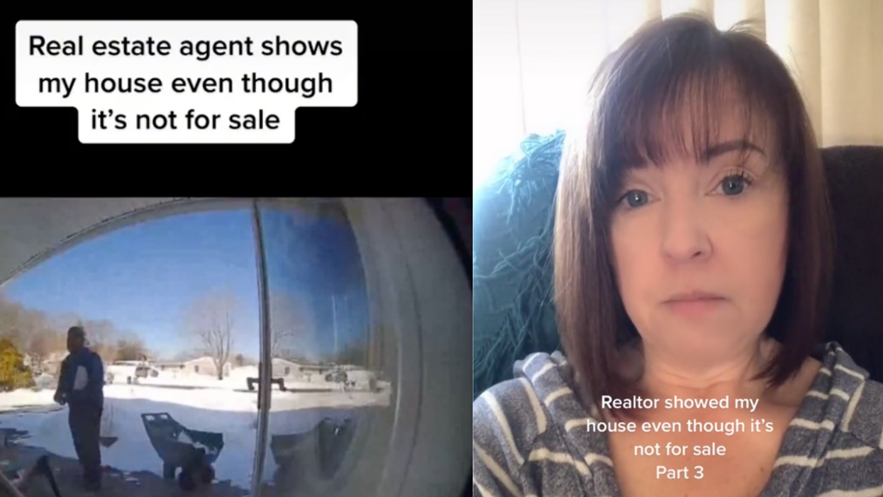 TikToker Horrified After Doorbell Cam Catches Real Estate Agent Showing Her Not-For-Sale Home