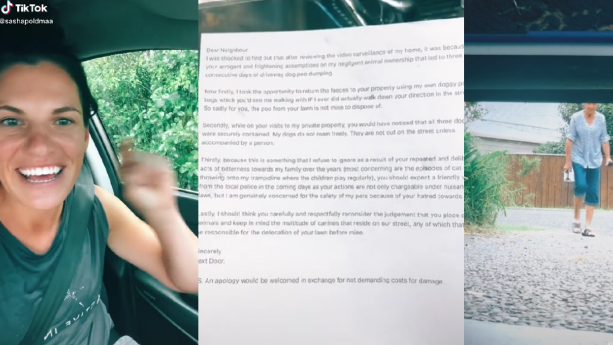 TikToker Gets Savage Revenge On Neighbor After Catching Her Tossing Dog Poop Onto Her Driveway