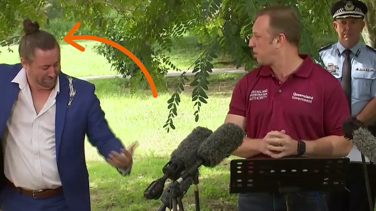 Sign Language Interpreter Gets Nasty Surprise Mid-News Conference After Owl Poops On Him