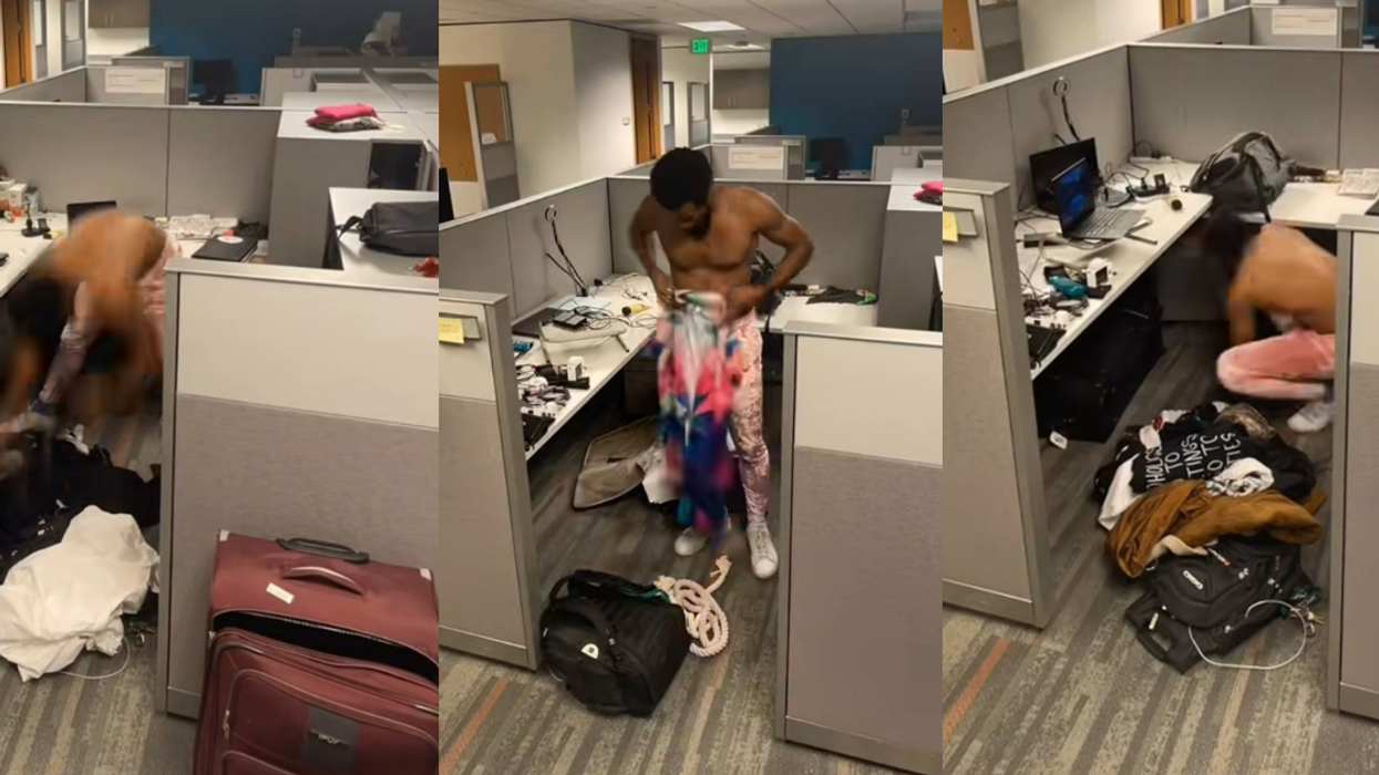 Guy Moves Into His Cubicle At Work 'As A Matter Of Protest' For Not Paying Him Enough