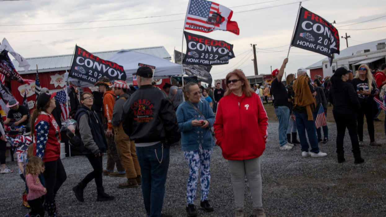 'People's Convoy' Trucker Furious That DC Drivers Have Been Giving Him The Middle Finger