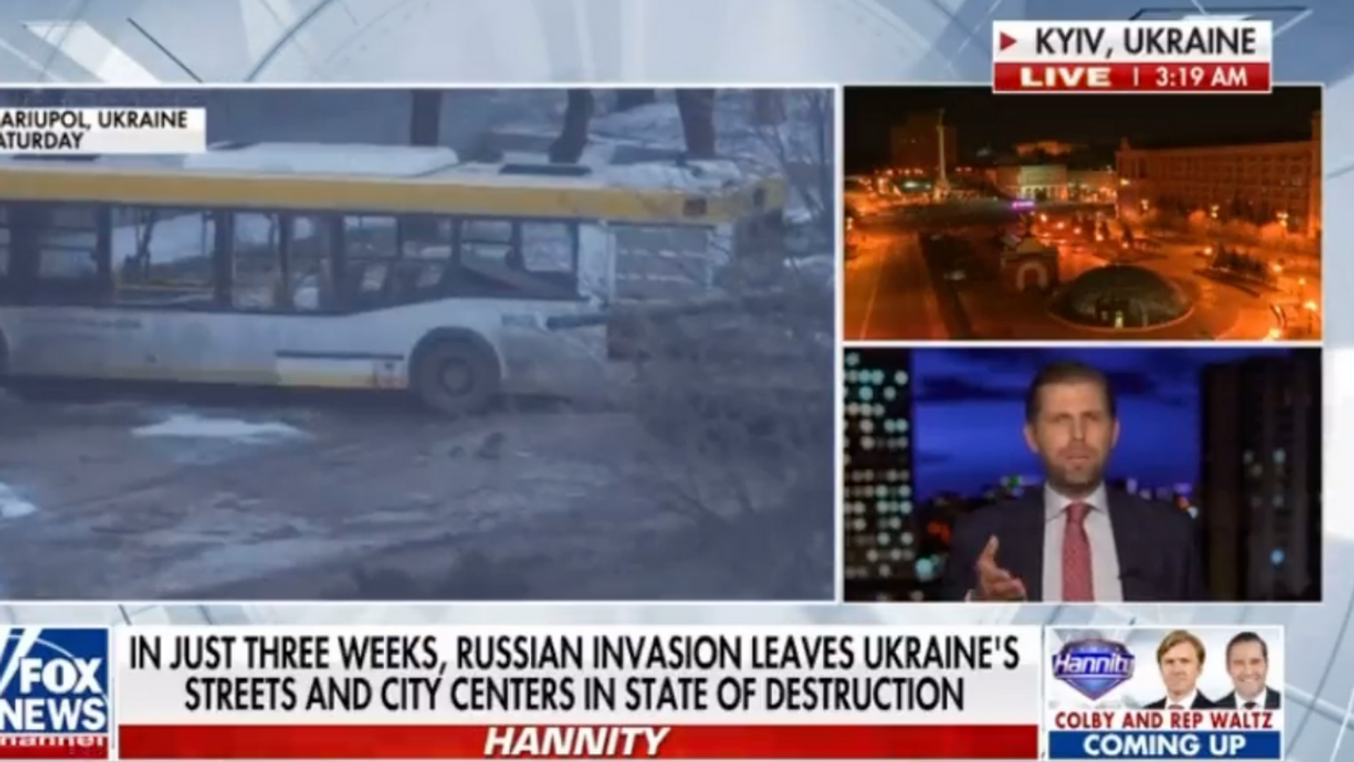 Eric Trump Roasted For Absurd Claim About Why Putin Didn't Invade Ukraine While Dad Was In Office