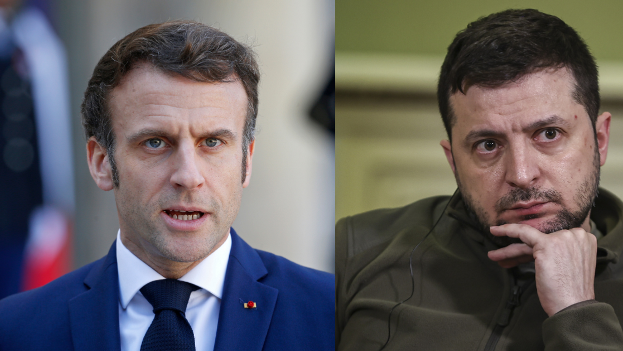People Think Macron Is 'Cosplaying' As Zelenskyy With Latest Photos Of Him In Hoodie And Jeans