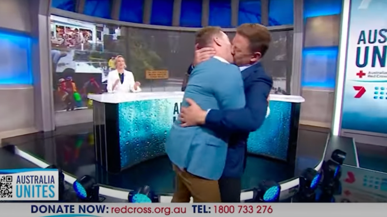 Straight Male TV Hosts Make Out To Raise $50k For Charity—But Not Everyone Is Impressed