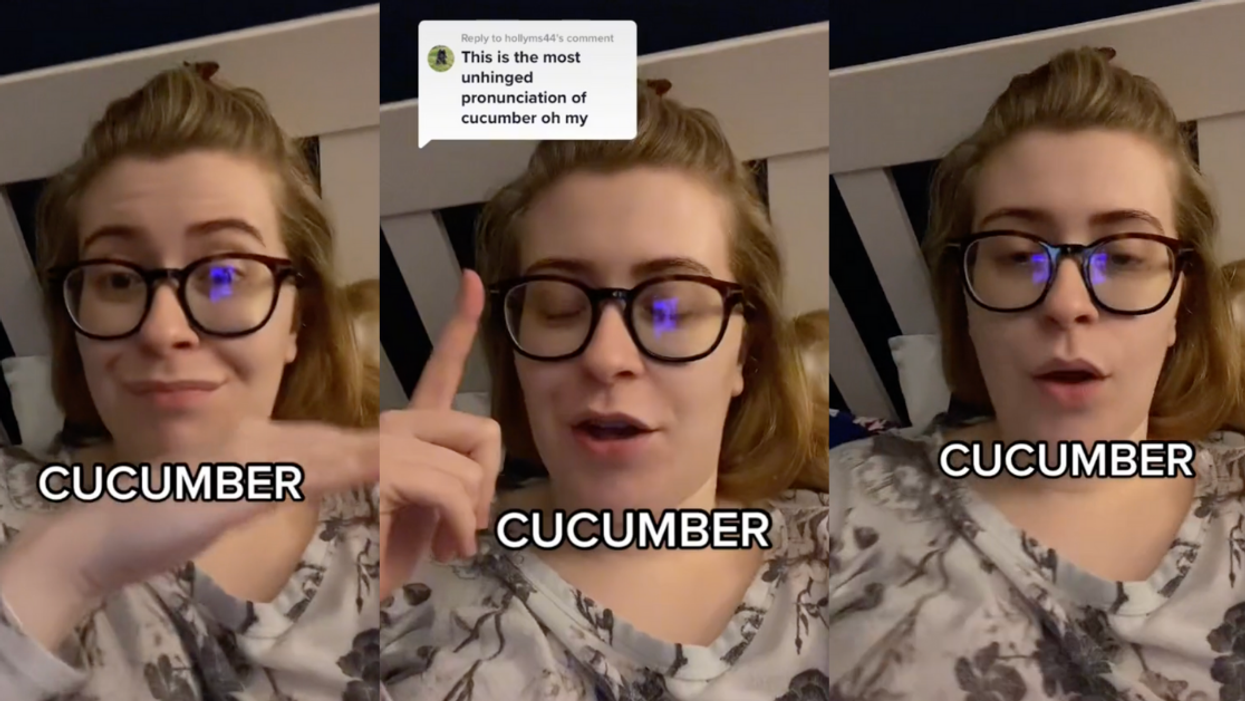 TikToker Baffled To Discover She's Been Pronouncing The Word 'Cucumber' Wrong Her Whole Life