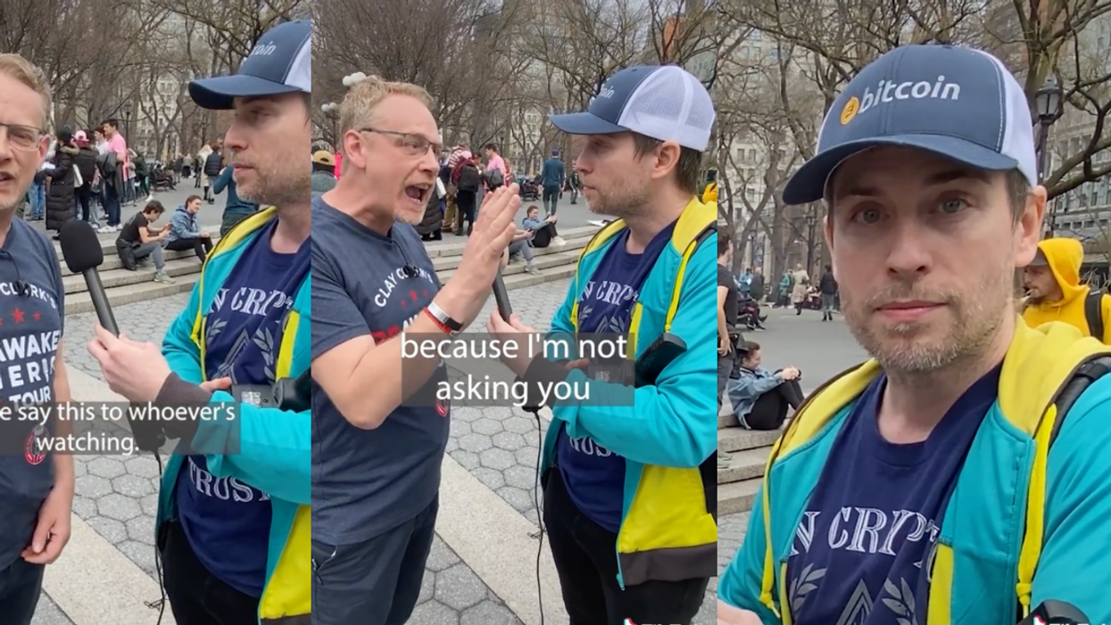 Guy Gets Reamed Out For Interrupting Anti-Vaxxer's 'Freedom Of Speech' Tirade—And His Reaction Says It All