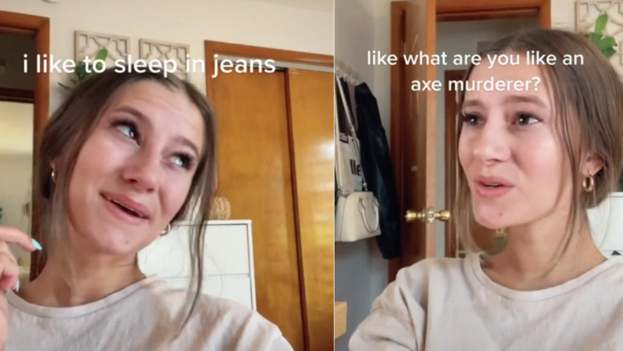 Woman Weirds Out TikTok After Admitting That She Likes To Sleep In Jeans In Viral Video